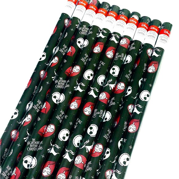 Disney Party Supplies Rolls Of Disney Jack Skellington Wrapping Paper Poshmark